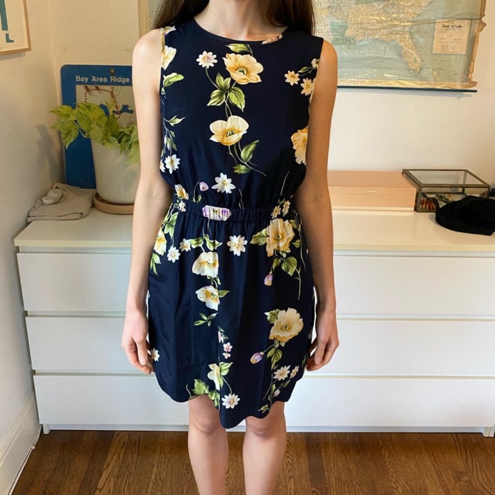 ByCorpus Mini Flower Dress Open Back